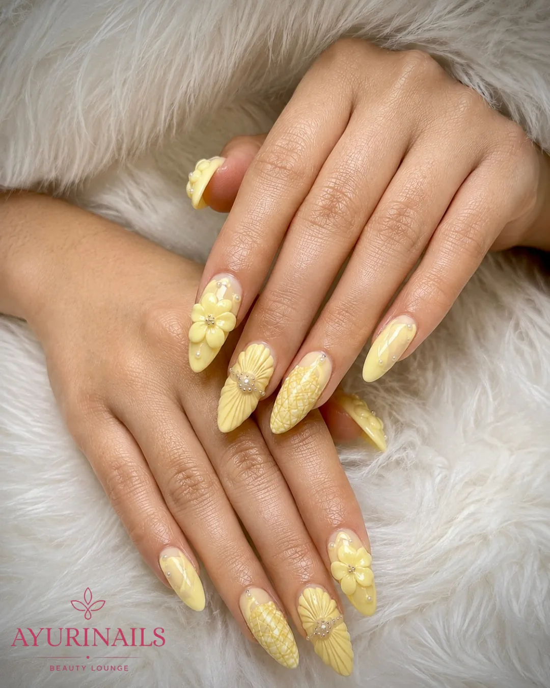 embossed nails, AyuriNails Beauty Lounge Makati